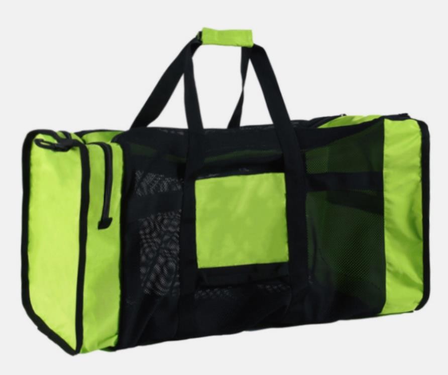Nylon Polyester Fiber Scuba Diving Accessories Mesh Bag 80L Black Color