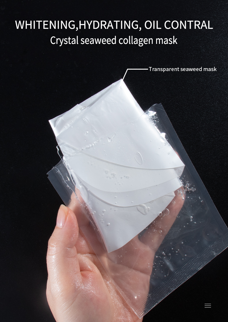Crystal Seaweed Collagen Mask Private Label Facial Mask LOGO Custom