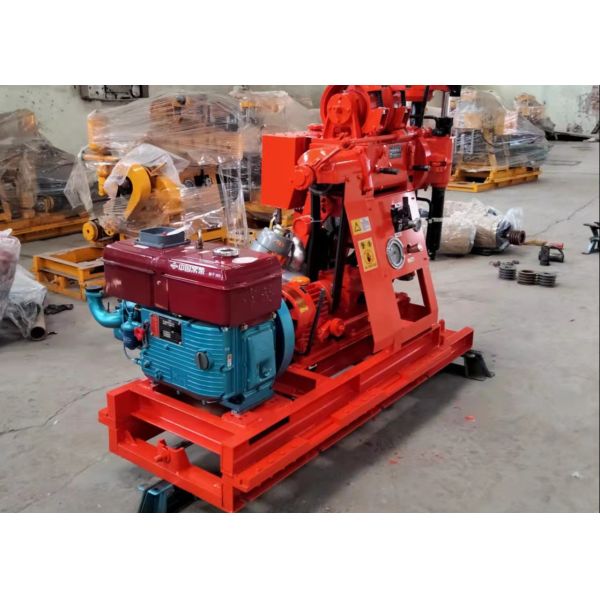 Efficient Drilling 100-150 Meters 22 HP Hydraulic Drilling Rig Machine XY-1`A