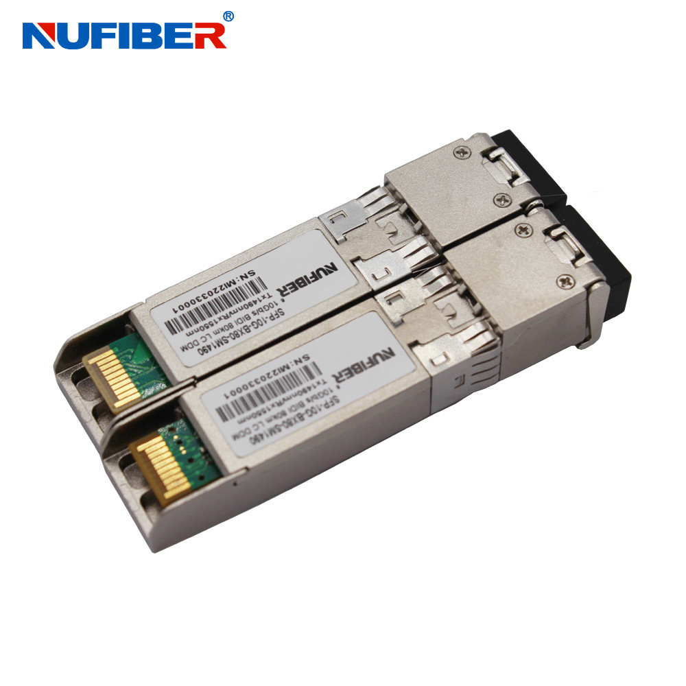 LC 80km Module 10G SFP+ ZR Transceiver 1490nm / 1550nm WDM