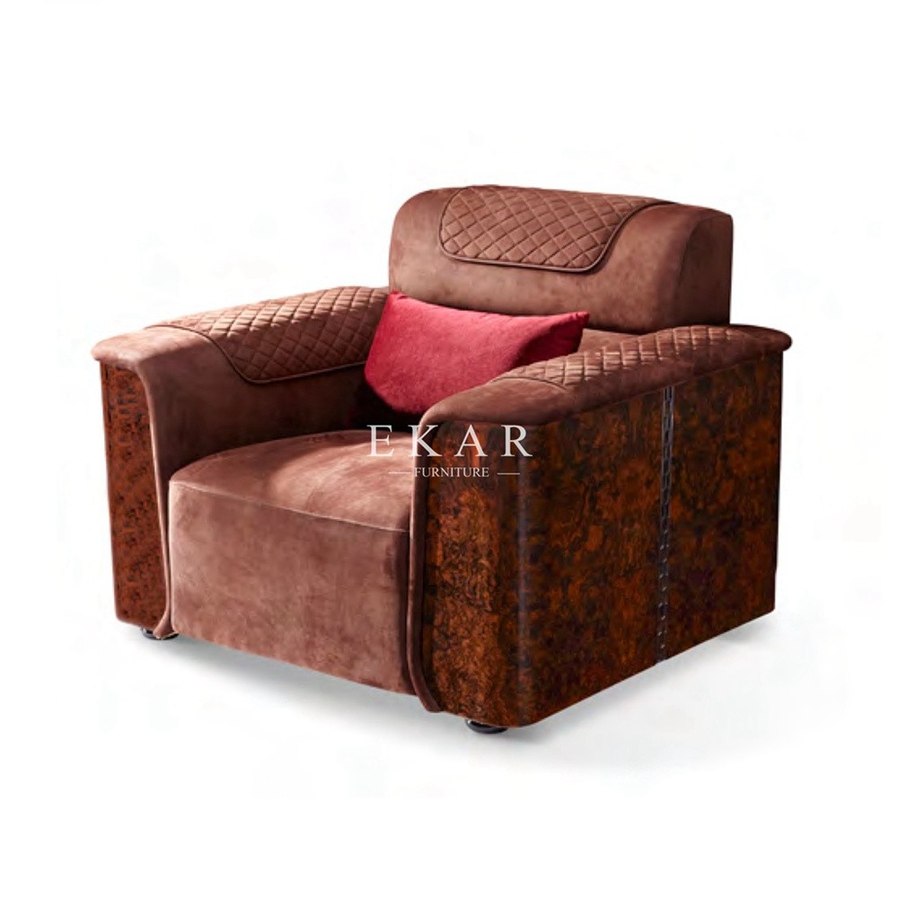 Luxury Modern Design 7 Seater Nubuck Leather Sofa Set W006SF1A