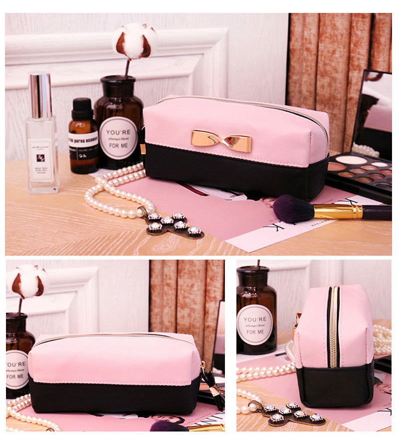 Woman PU Leather Travel Toiletry Bag For Daily Use