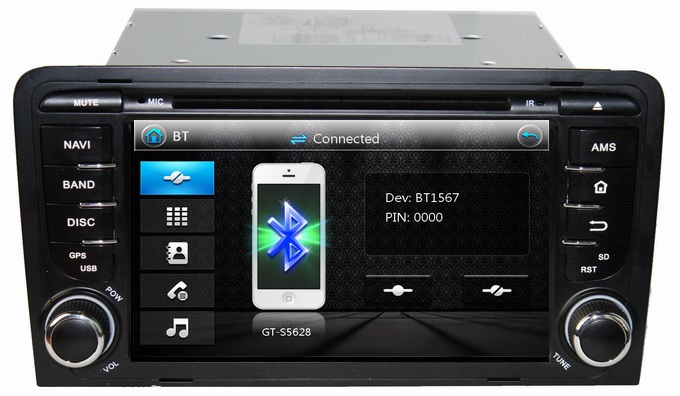 Ouchuangbo In Dash DVD Stereo Radio for Audi A3 2003-2011 GPS Navigation Audio Player USB iPod OCB-7012A