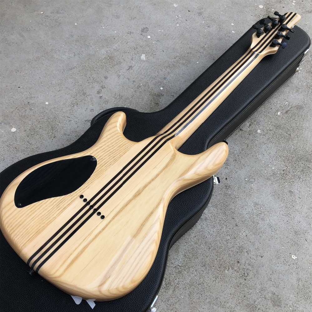 Flame Maple Top 7 Strings Electric Guitar,Abalone binding,Ebony fingerboard Neck through body Mayones Electric Guitar