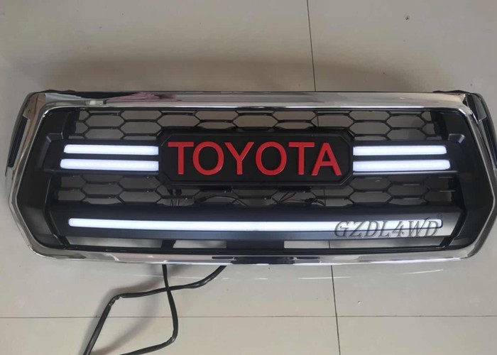 4x4 Accessories Front Grill Mesh TRD Style For Toyota Hilux Revo Rocco 2018 Double Cab