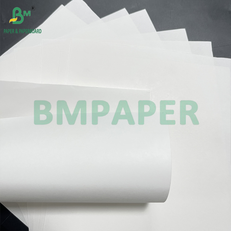 Smooth Food Grade 70 - 150 GSM White Bleached Kraft Paper Roll 15 Inch x 1000ft