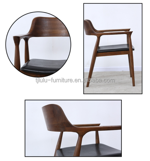Specific Dining Chair Mail Packing Y Creative Dining Arm Wood Chair for Modern Style Dining Restaurant and Coffee Shop