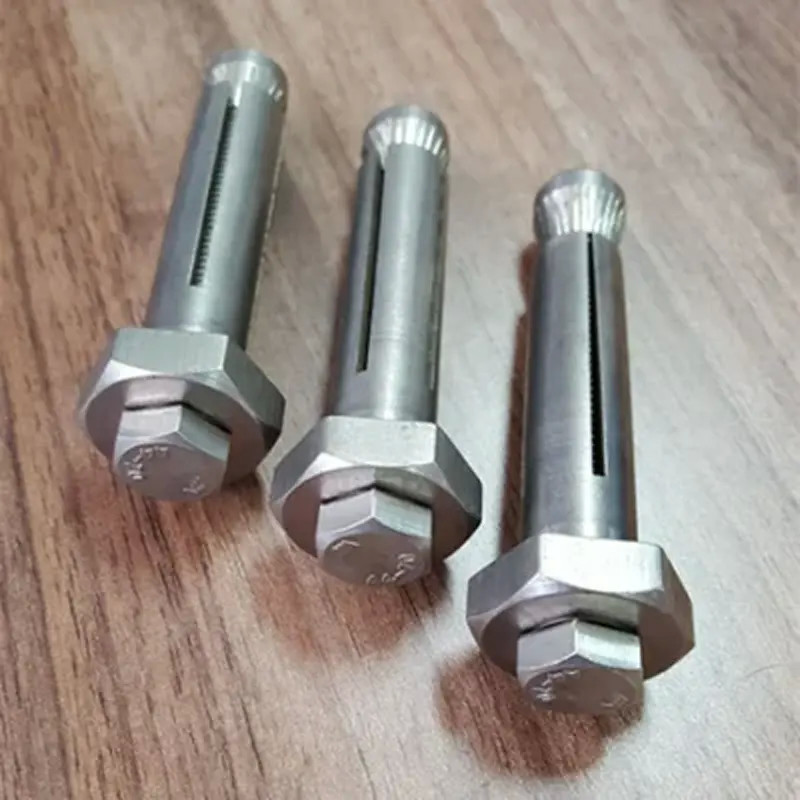 304 316 Polished Screw in Expansion Anchors for Hanging Holding Up
