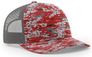 Quality Sublimated Camo Pattern Mesh Trucker Hats Adjustable Snapback Caps Embroidery Logo for sale