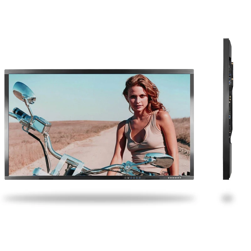 Quality Black Interactive Flat Panel With 1 USB Outputs HDMI Inputs for sale