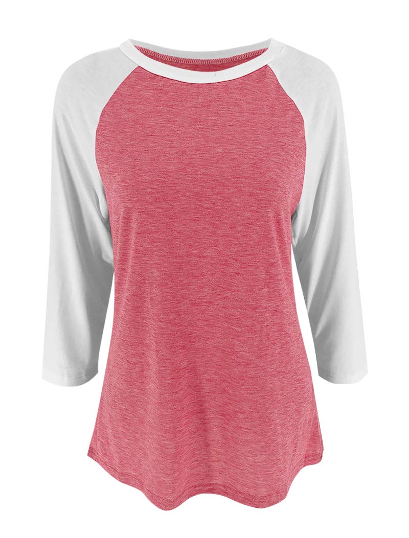 6xl 4x 3/4 Sleeve Jacket With Long Sleeve Shirt Womens Polyester Cotton Crew Neck Blank Raglan Baseball Jersey Tee Shirt