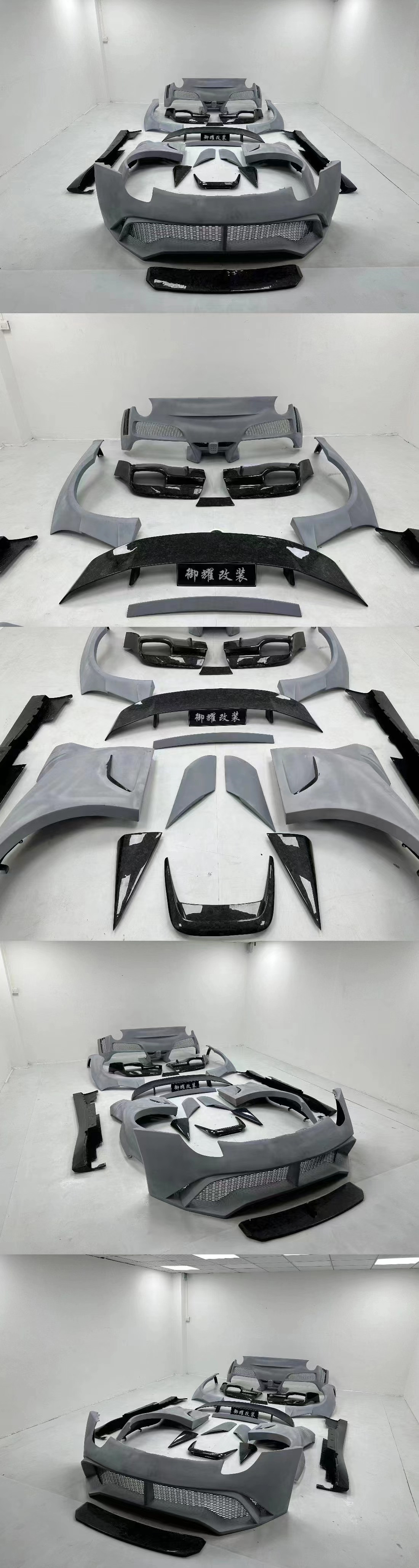 For Ferrari F12 Carbon Fiber Wide-body Kit F12 Upgrade NOtc N-Largos-style Rear Bumper Carbon Fiber Wide-body Kit