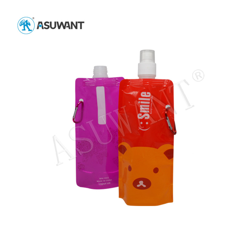 Moisture Proof Clear Spout Pouch Water Packaging Liquid Spout Bags