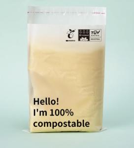 Quality PBAT PLA Compostable Mailing Bag Biodegradable Eco Friendly Mailers for sale