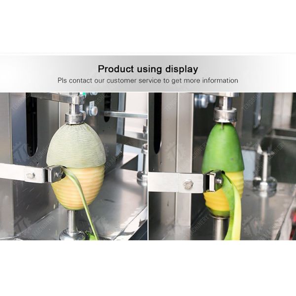 Melon and fruit double-head with single cutter peeling machine papaya chieh-qua pumpkin wax gourd Peeling & polishing processing production