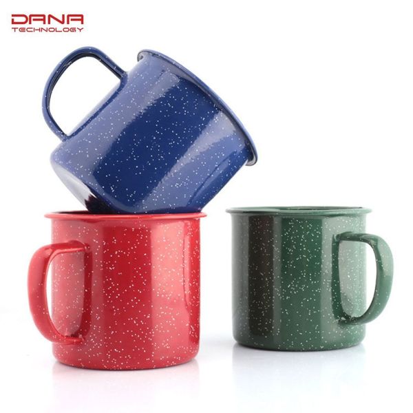 12oz Customized Color Sublimation Camping Enamel Mug Sets Tea Coffee Mug Logo Included
