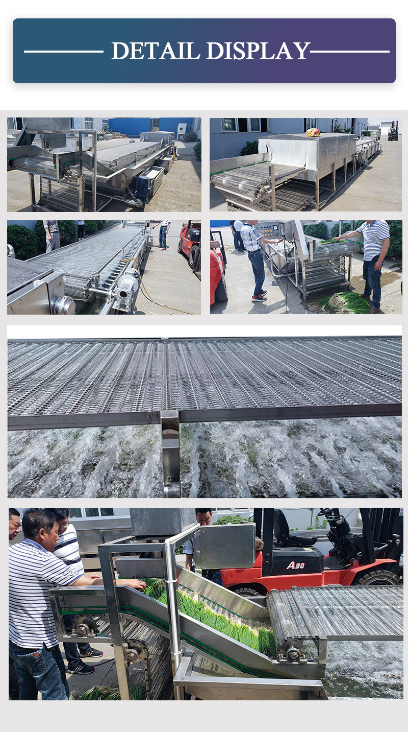 SS304 Fruit And Vegetable Processing Line , Vegetable And Fruit Cleaning Machine