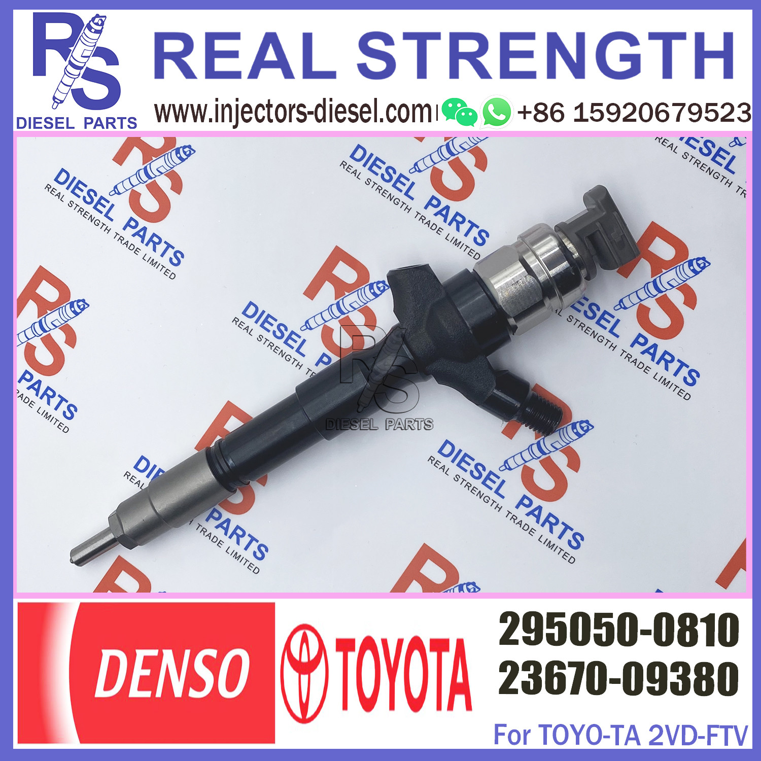 common rail injector 23670-0L110 295050-0810 for TOYOTA Hilux/Hiace/Dyna 2KD-FTV D-4D diesel fuel injector 23670-0L110