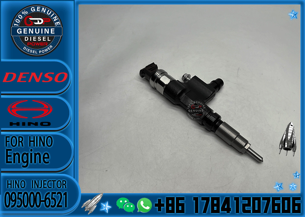 Fuel Injector 095000-6520 095000-6521 23670-E0091 FOR N04C Engine