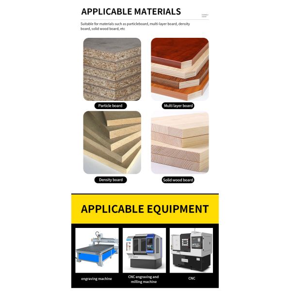 Solid Carbide 8mm Shank One Flute 1/8 End Mill Wood Spindle Cutter Acrylic CNC Router Bit Cutter Aluminium Cutter Bit