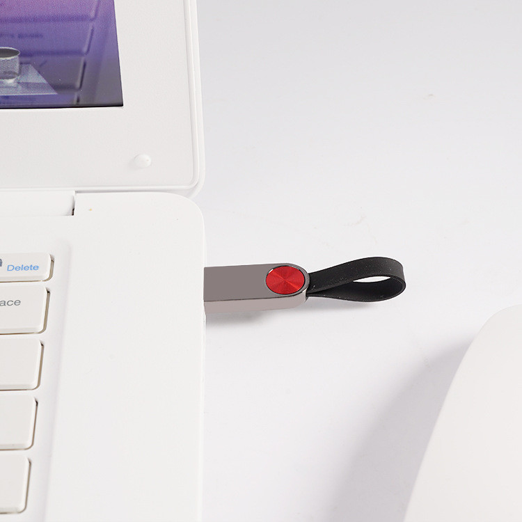 OEM 32GB 64GB 2.0 Metal USB Flash Drive UDP chips With Lanyard