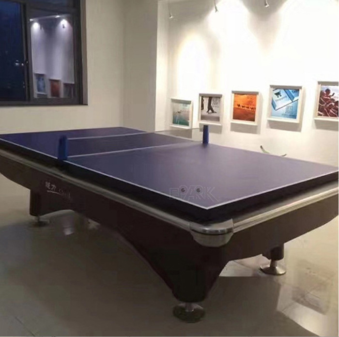 American Style 9 Foot Black Billiard Table For Shopping Mall
