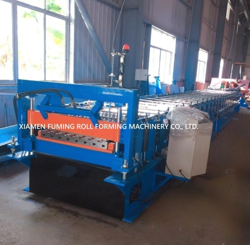 7.5KW Shutter Door Frame Roll Forming Machine With PLC Control System