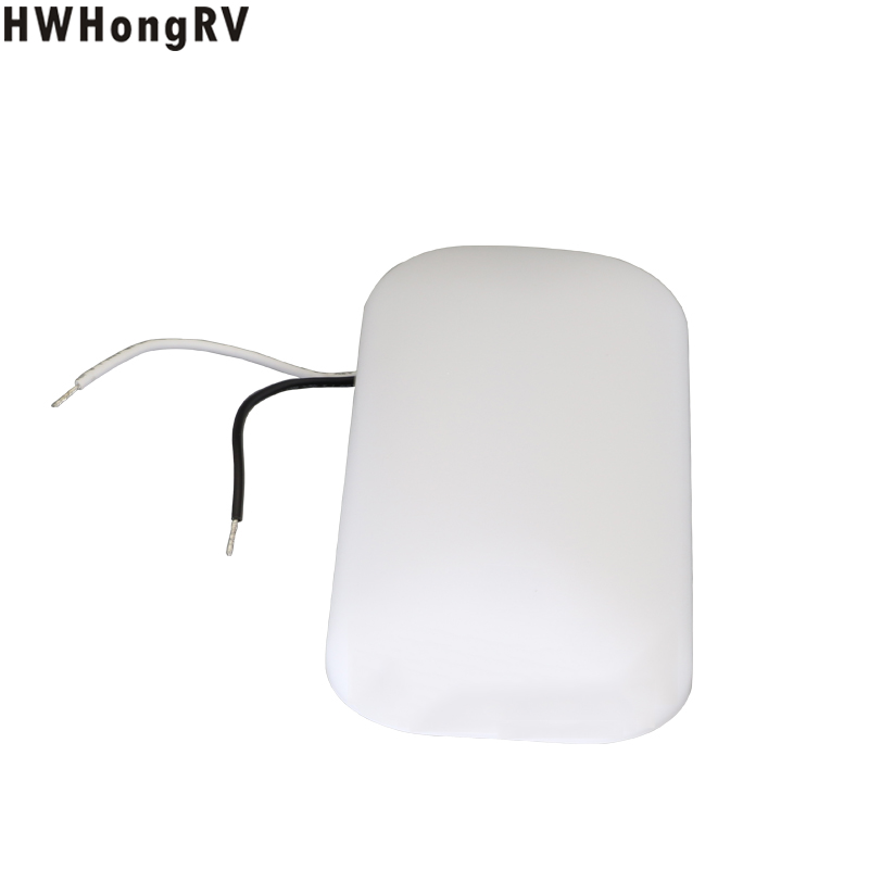 HWHongRV campes 12V rectangle Ultra-Thin Dome LED Light Interior Lamp Caravan Motorhome RV surface mount Light