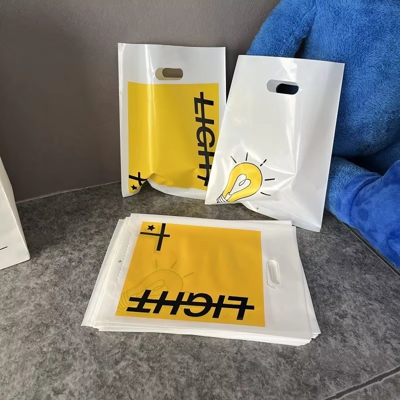 Customizable Thickening Hand Bags Waterproof Design Reusable Transparent Bags