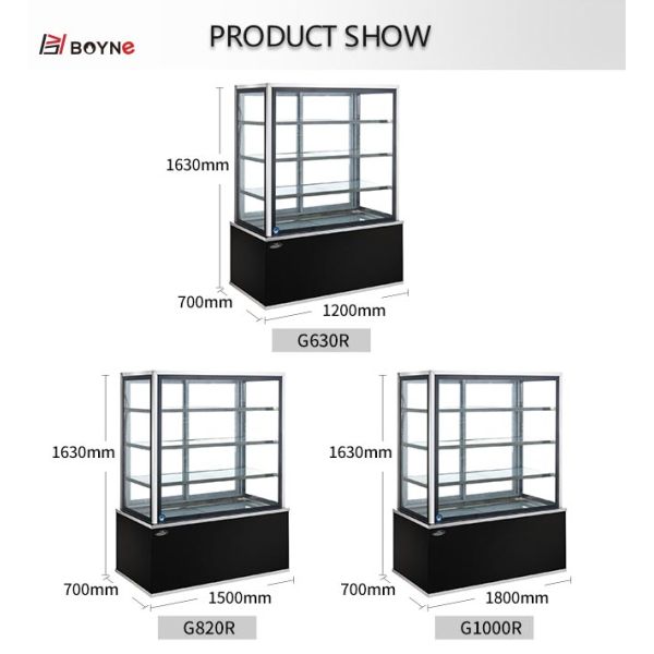 Floor Standing Straight Bread Display Counter 4 Layer Marble Base High Efficiency