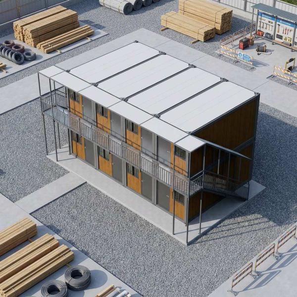 Prefab Folding House Detachable Industrial Park Staff Dormitory Multi Unit