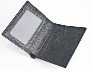 China Custom RFID Mens Leather Wallet For Travelling / Shopping / Dating on sale