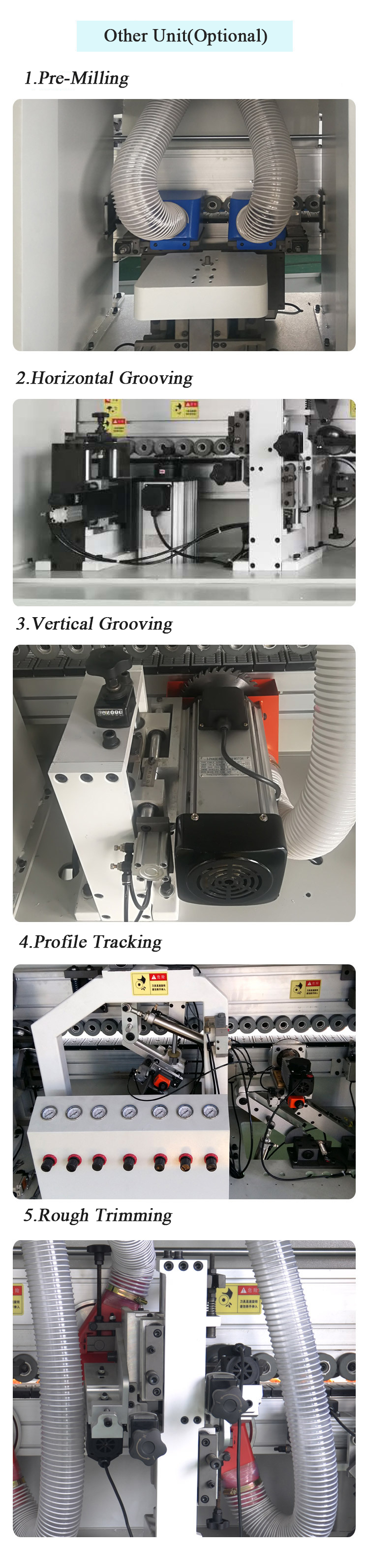 Plywood Edge Banding Machine with 0.3-3mm Band Thickness and Automatic Board Trimming