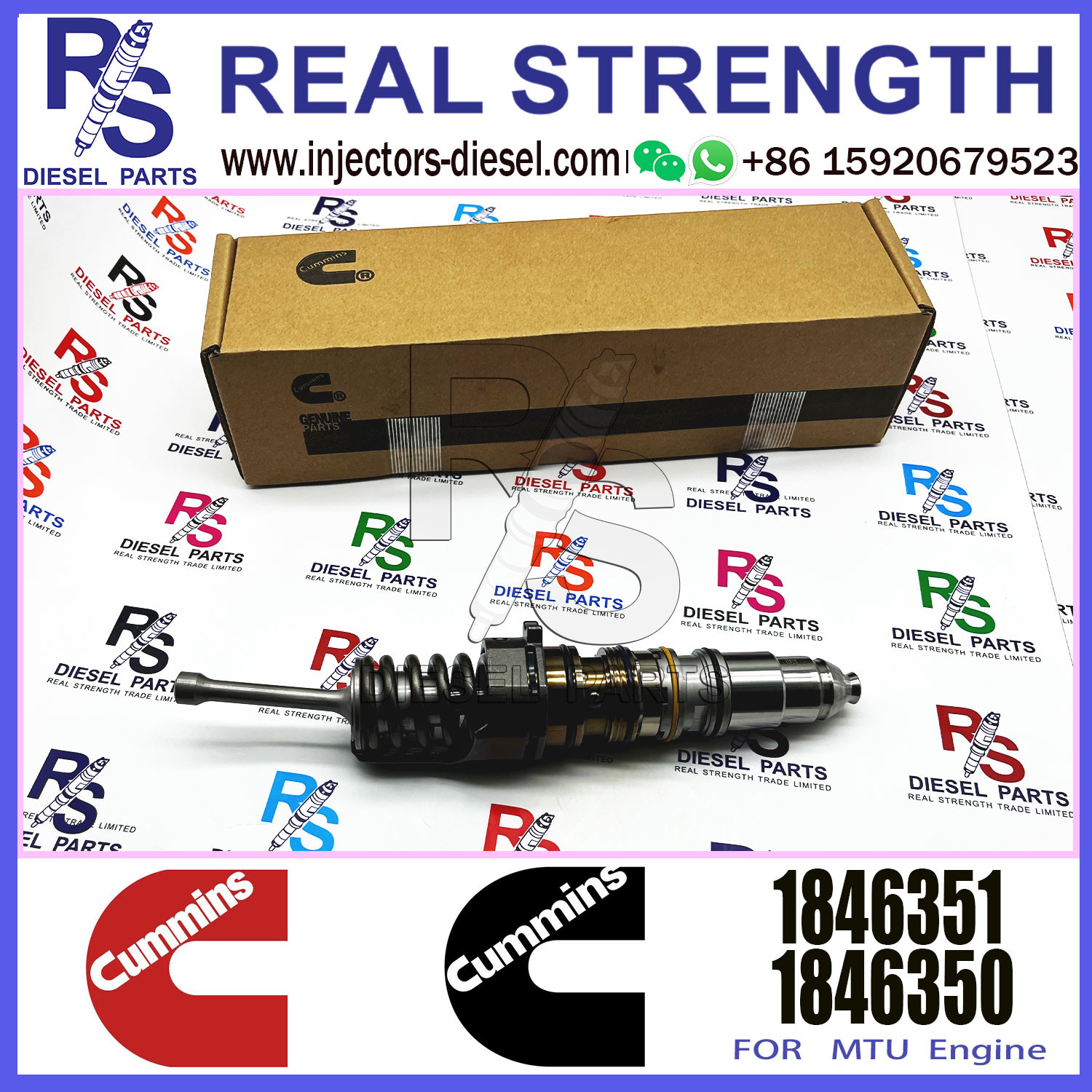 Isx 15 Diesel X15 Fuel Injector 1846351 579253 1731091 579264 For Cummins