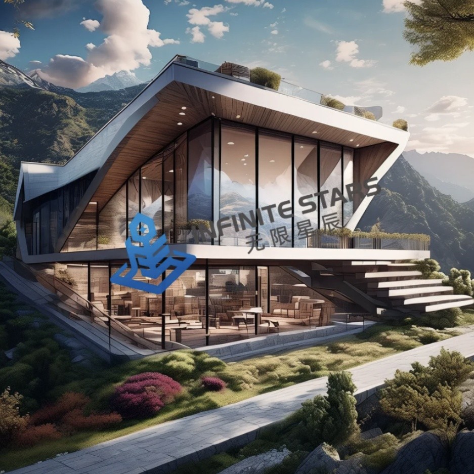 Durable Prefab Steel House Villa Quick Installation Individual Tastes