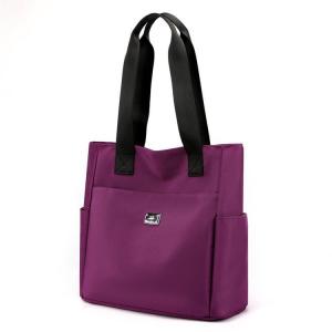 China Women'S Waterproof Nylon Tote Bag Custom Logo Ladies Handbags Zipper on sale