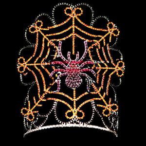 Quality 2018 Halloween tiaras rhinestone crowns spider crowns black stonesm for pageants for sale