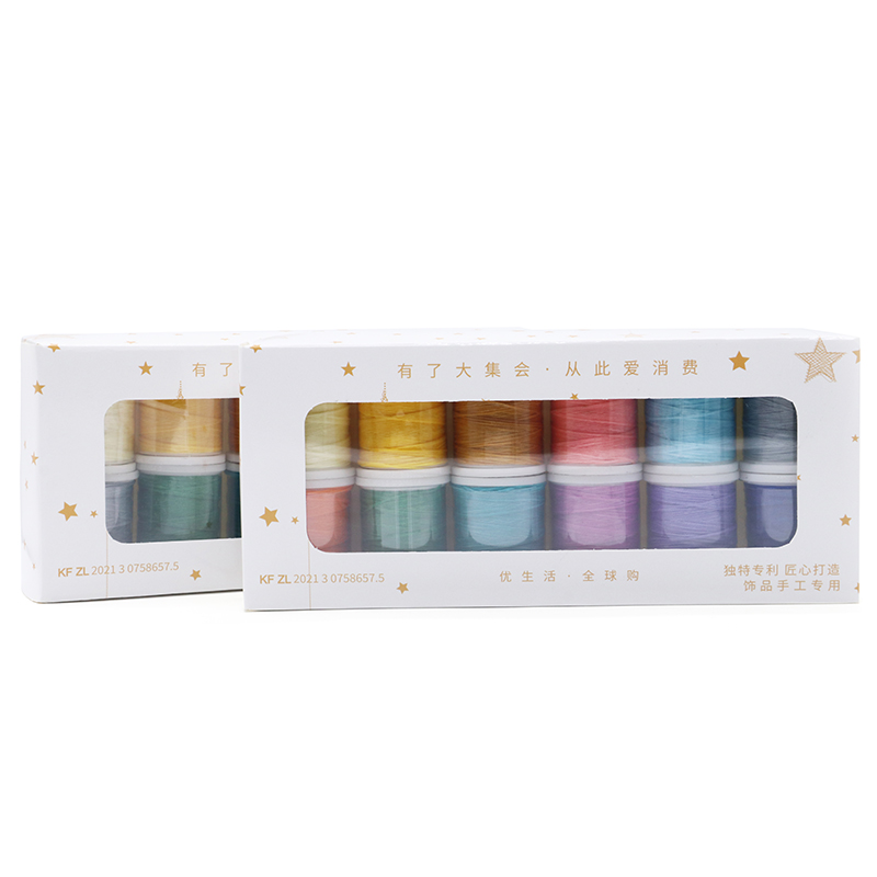 Polyester/Waxed Material 0.8mm 50m Flat Waxed Sewing Thread for Leather Stitching