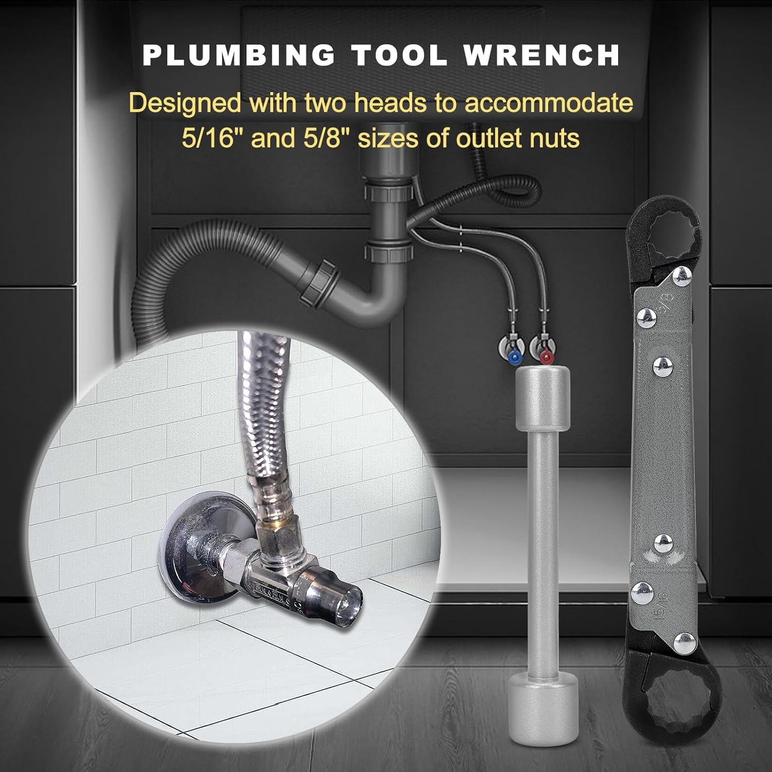Angle Stop Wrench, Angle Stop Compression Ring Removal Tool