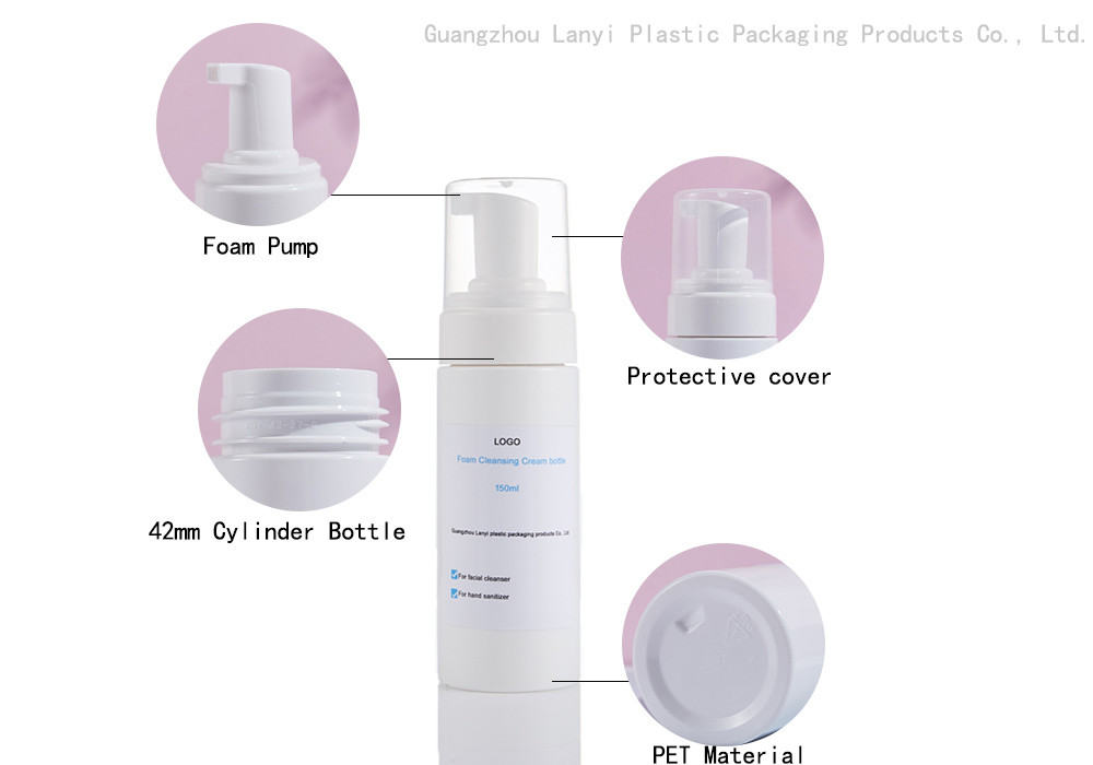 120ml 150ml 200ml Hand Sanitizer Foam Plastic Bottle