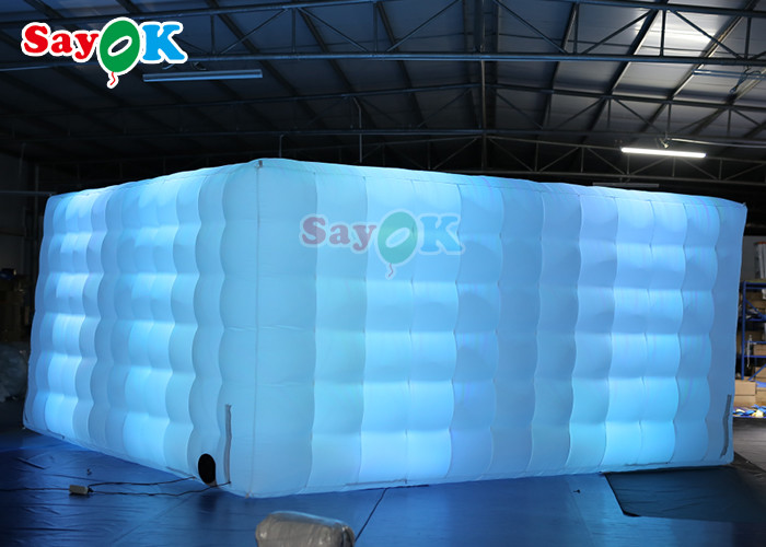 Oxord Cloth Inflatable Photo Booth Backdrop Led Wall Lighting Colorful Inflatable Led Photo Booth Wall