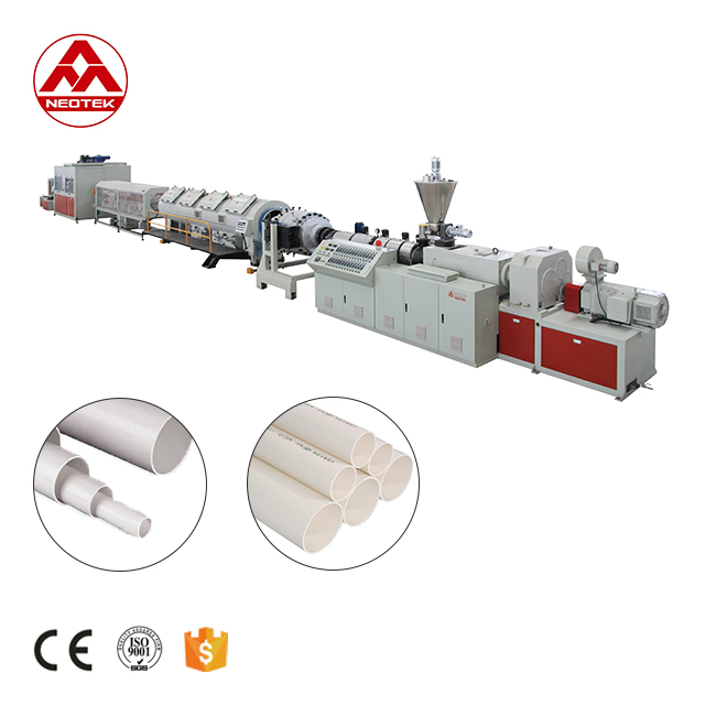Twin Screw Type Co-rotating Conical Twin-screw 16-63 PVC Pipe Extrusion Line for Your
