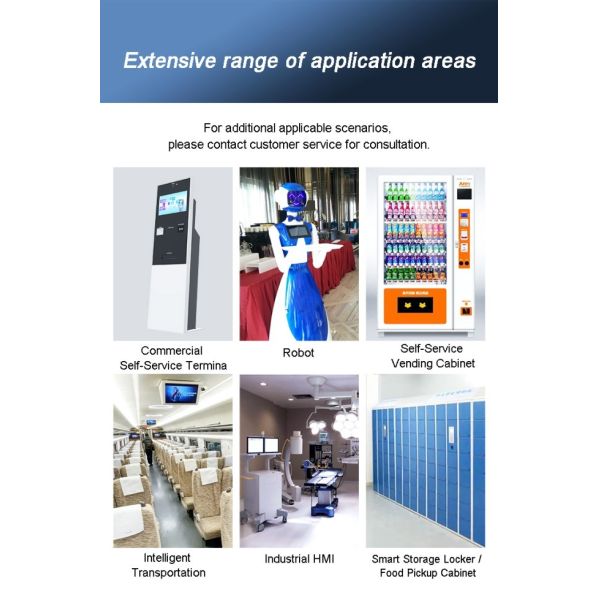 Square Mounted Industrial Computer Panel PC 12.1 Inch LCD Capacitive Touch Screen Supports Android Google Play System HMI Vehicle