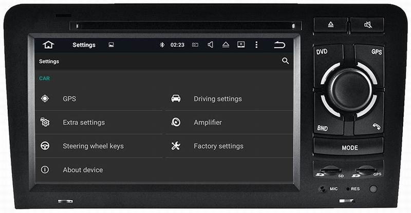 Ouchuangbo car radio player android 7.1 for Audi A3 S3 2003-2011 support MP5 /MP3 /MP2 /AAC /OGG /RA /WAV /FLAC /APE etc