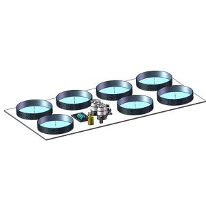 PVC Tarpaulin Ras Recirculating Aquaculture System With Automatic Feeding