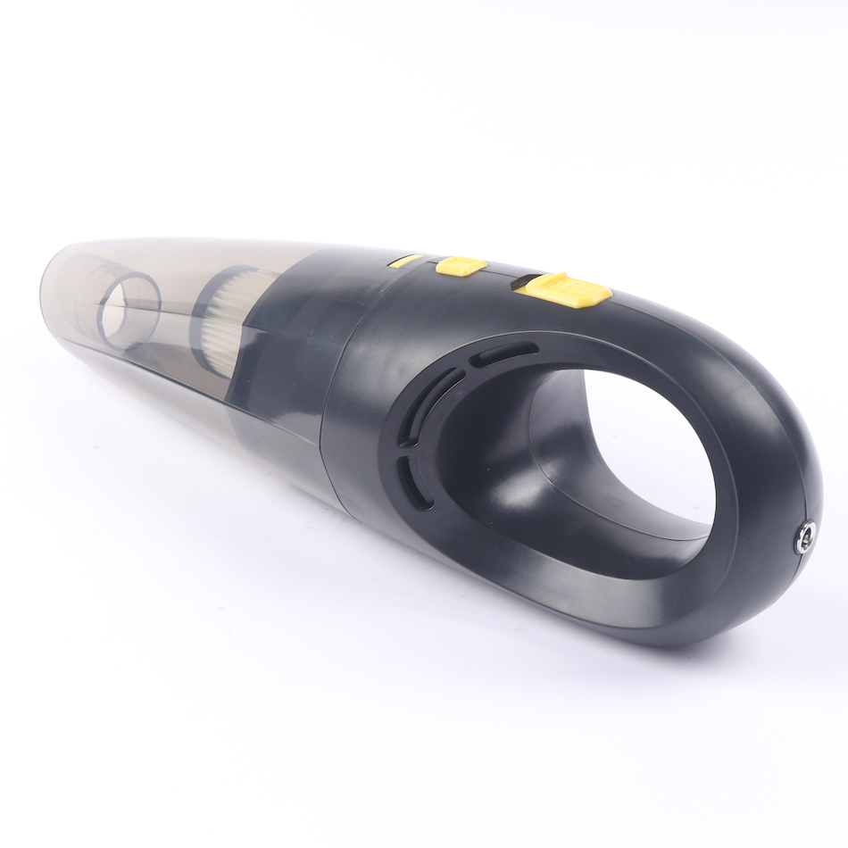 RoHS Certified Handheld Car Vacuum Cleaner Black USB Charging Cable Brush Crevice Tool Hose