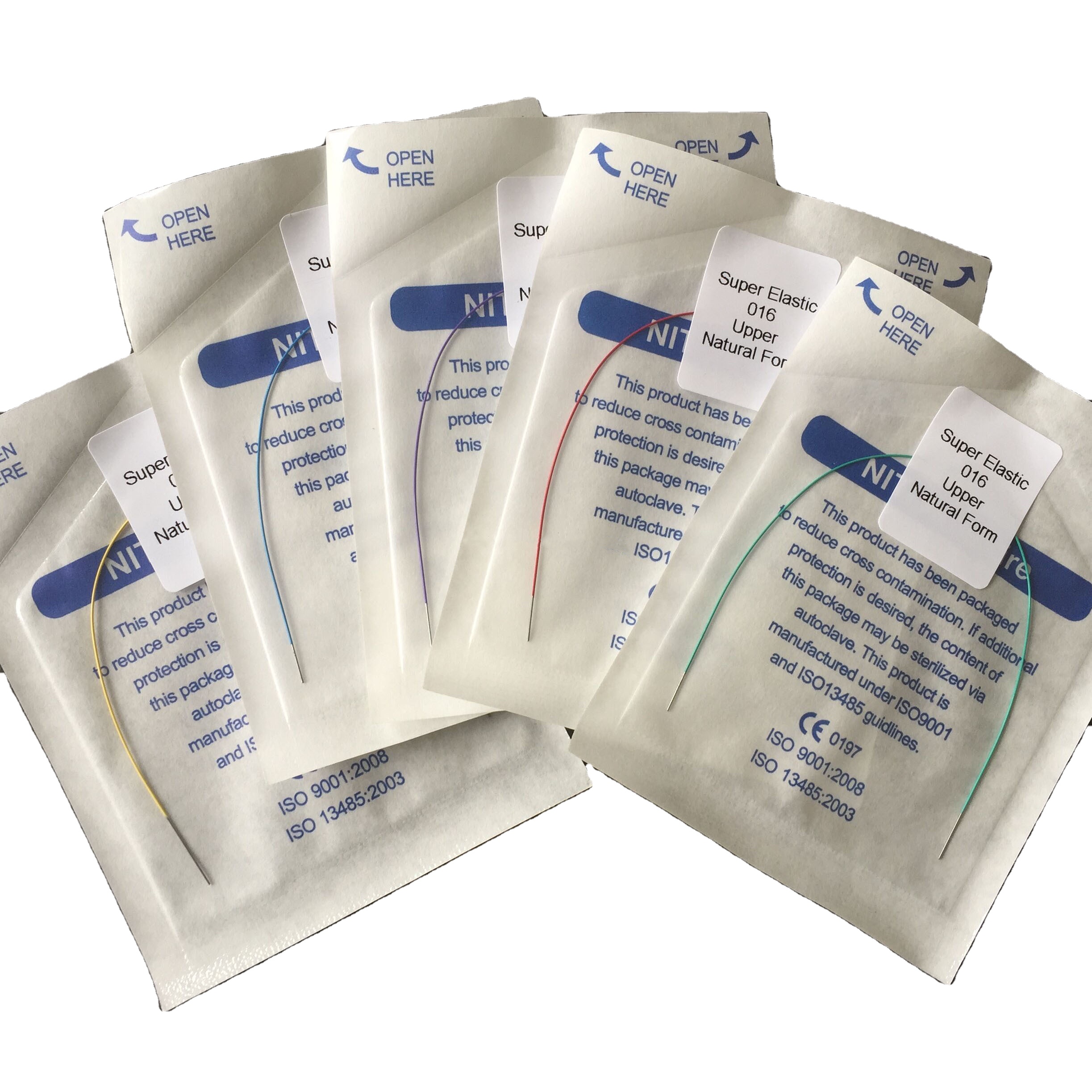 Class II Metal Hot ALS Dental Orthodontic TMA ArchWires 1725 Brackets Wire Round and Rectangular