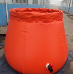 China 3000L Capacity Collapsible Onion Shape Plastic Water Storage Tank For Fire Rescue on sale
