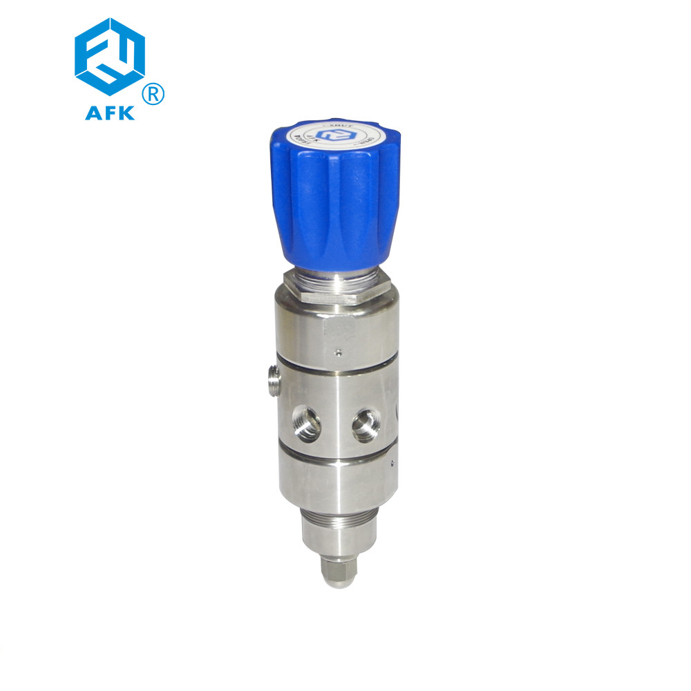 Double Stage Stainless Steel Pressure Regulator 1/4" NPT Inlet 3000 Psi Outlet 25 Psi