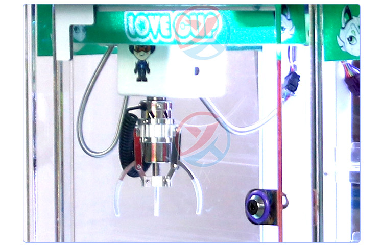 Green Coin-Operated LED Desktop Hardware Claw Arcade Machine